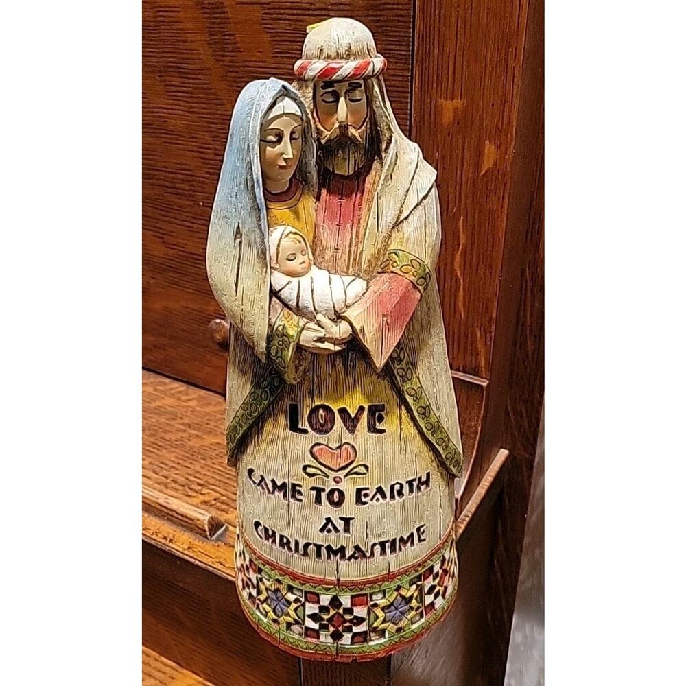 Mary Joseph Baby Jesus Love Came To Earth At Christmastime Figurine